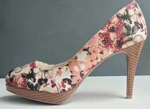 ChristianSiriano Floral Platform Peep Toe Pumps Heels Women7.5 coquette romantic